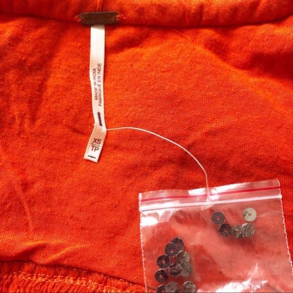 Free People Hearts aflame velvet sequin top - Picture 7 of 8